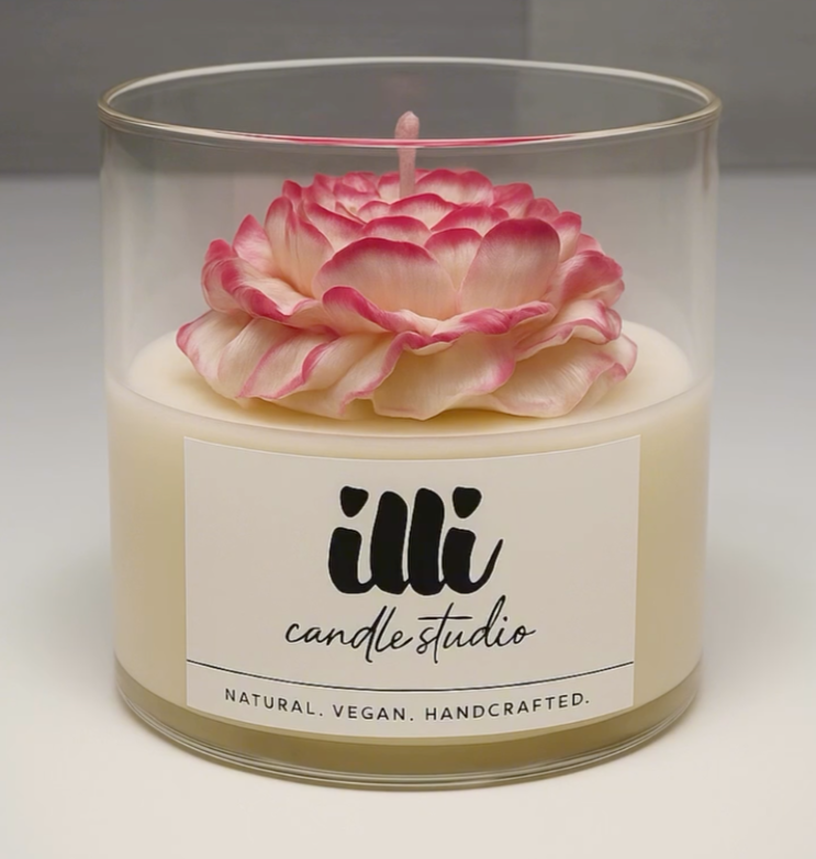 Illi Bloom Candle – Floral Sculpted Soy Candle