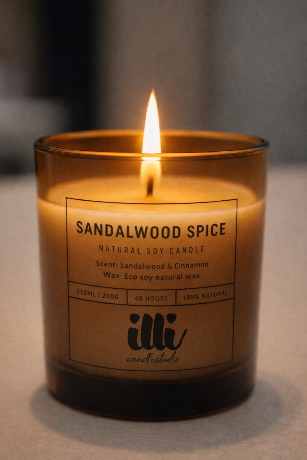 Sandalwood Spice – Natural Soy Candle
